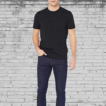 Socks’NBULK Mens Cotton Crew Neck Short Sleeve T-Shirts Mix Colors Bulk Pack