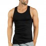ToBeInStyle Men's Slim Fit Shallow Scoop Neck Sleeveless A-Shirts