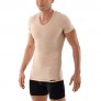 ALBERT KREUZ Compression Shape v-Undershirt Short Sleeves Stretch Cotton Beige