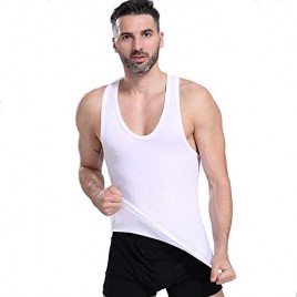 Baishian Men's Body Sculpting Vests Casual and Comfortable Sports Underwear Breathable Seamless Bodysuit