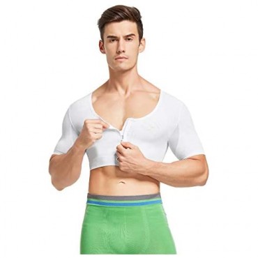 Compression Shirt Black Shirt Tummy Control White Top Shapewear for Men