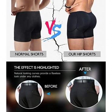 DoLoveY Men Butt Lifter Shapewear Butt Shaper Boxer Padded Enhancing Underwear Tummy Control
