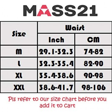 MASS21 Men's High Waist Slimming Body Shaper Mens Abdomen Trimming Boxer Brief Shapewear for Men