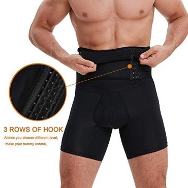 Men Tummy Control Shorts High Waist Body Shaper Compression Shapewear Belly Girdle Underwear Boxer Briefs