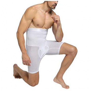 Men’s High Waist Trimming Boxer Tummy Control Shapewear for Men