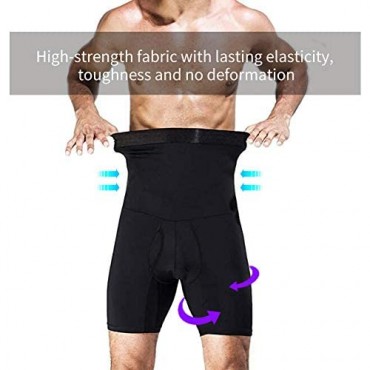 Mens Shapewear Slimming Underwear Briefs Mens Tummy Control Shorts High Waist Mens Body Shaper Briefs with Open Fly
