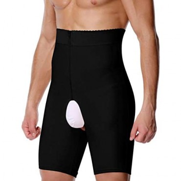 NBVIC Men Tummy Control Shorts High Waist Slimming Shapewear Underwear Compression Belly Girdle Boxer Briefs Body Shaper