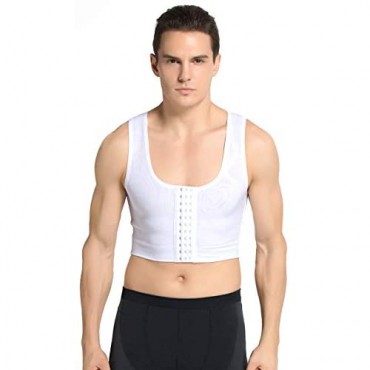 Panegy Men's Body Shaper Vest Tummy Control Shapewear Compression Slimming Undershirt