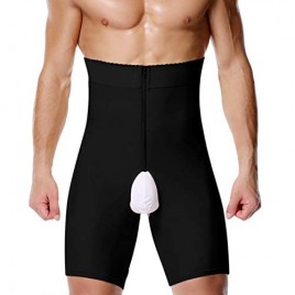 RIBIKA Men High Waist Shorts Tummy Control Body Shaper Slimming Underwear Stretch Shapewear Briefs