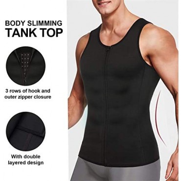 TAILONG Men Compression Shirt for Body Slimming Tank Top Shaper Tight Undershirt Tummy Control Girdle