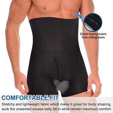 TAILONG Men Tummy Control Shorts High Waist Slimming Underwear Body Shaper Seamless Belly Girdle Boxer Briefs