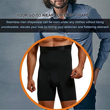 Topeller Men Tummy Control Shorts High Waist Slimming Body Shaper Compression Shapewear Belly Girdle Underwear Boxer Briefs