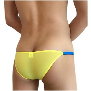 ADAHOP Underwear Translucent Men's Ice Silk Trunks Strings Bikini Briefs