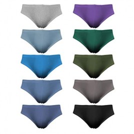 Andrew Scott Men's Cotton Color Sport Briefs Underwear - 6 Pack & 10 Pack