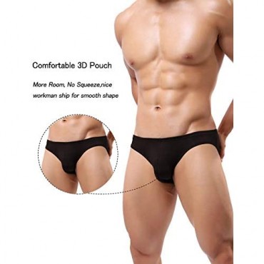 Avidlove Men's Underwear Bikini Briefs Low Rise Thong Underwear Pack of 4