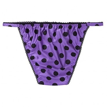 FEESHOW Men's Polka Dots Sissy Pouch Panties Bikini Briefs Crossdress Underwear