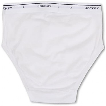 Jockey Cotton Low-Rise Brief 4-Pack White 32