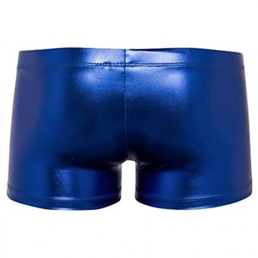 K-Men Mens Metallic Shiny Underpant Boxer Shorts Lace up Underwear Brief Bikinis