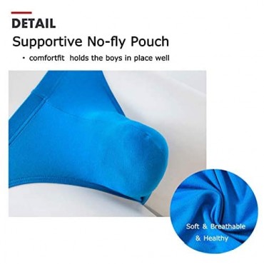 Men's Sexy Low Rise Briefs Pouch Underwear No Ride Up Lightweight Athletic Underpants