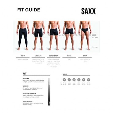 Saxx Underwear Men's Trunk Underwear – Undercover Men’s Underwear –Trunk Briefs with Fly and Built-in Ballpark Pouch Support
