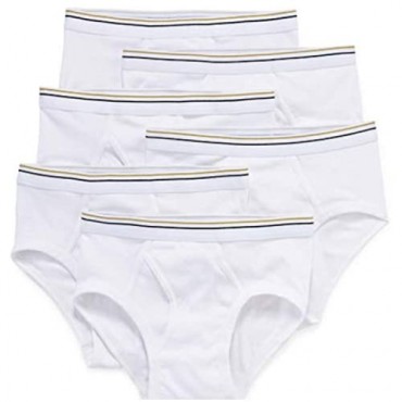Stafford 6 Pack 100% Cotton Low-Rise Briefs White