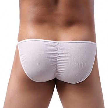 Summer Code Men's Sexy Briefs Elastic Ruched Back Bikini Underwear Pack