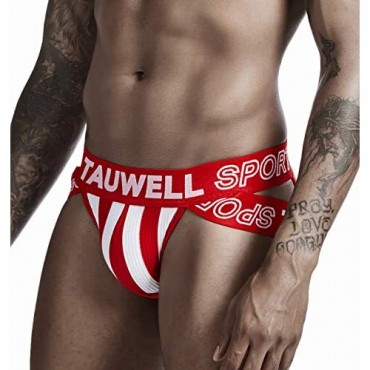 TAUWELL Men's Low Rise Sexy Cotton Briefs Mesh Patchwork Strech Waistband Underwear