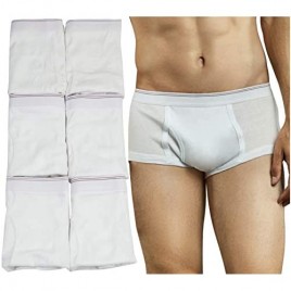 ToBeInStyle Men's Pack of Classic White Brief Underwear