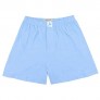 Biagio Mens Solid Baby Blue Color BOXER 100% Knit Cotton Shorts