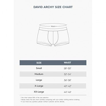 DAVID ARCHY Men's 2 Pack Boxers Shorts with Button Fly Ultra Soft Cotton-Modal Blend Underwear for Men
