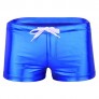 Freebily Men's Wetlook Patent Leather Drawstring Boxer Brief Shorts Beach Swim Trunks Underwear
