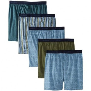 Hanes Ultimate Men's 5-Pack Woven Boxer-Colors May Vary