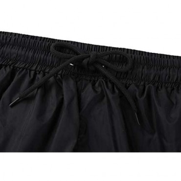 Hularka Mens Sheer See-Through Loose Drawstring Shorts Boxer Briefs Underpants Swimsuit Beachwear