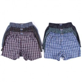 Knocker Men's 6 Plaid Boxer Shorts Underwear