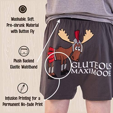 Lazy One Funny Boxers Novelty Boxer Shorts Humorous Underwear Gag Gifts for Men