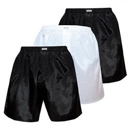 Men's Underwear Sleepwear Thai Silk Boxer Shorts Color Mix Set of 3