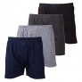 Ultra Mens Color Cotton Knitted Comfort Relaxed Boxer Shorts Underwear (4 Pack)