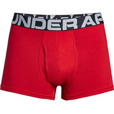 Under Armour Men's Charged Cotton 3-inch Boxerjock 3-Pack