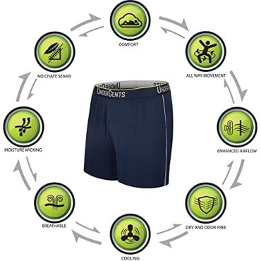 UnderGents Men's Ultra-Soft Boxer Short. Freedom & Cooling Comfort Underneath