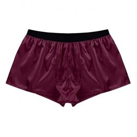 YiZYiF Men's Silky Satin Boxers Shorts Summer Lounge Underwear Lingerie Shorts
