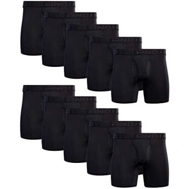 AND 1 Mens Performance Compression Boxer Briefs (10 Pack)