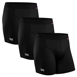 DANISH ENDURANCE Men's Sports Trunks Dry Fit Performance Boxer Brief 3 Pack Breathable Soft Quick Dry Odor Resistant