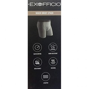 ExOfficio Give-N-Go Mens Boxer Briefs Underwear 3-Pack
