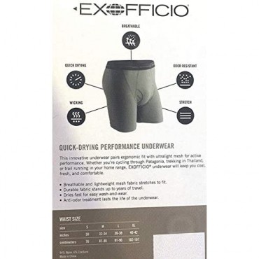 ExOfficio Give-N-Go Mens Boxer Briefs Underwear 3-Pack