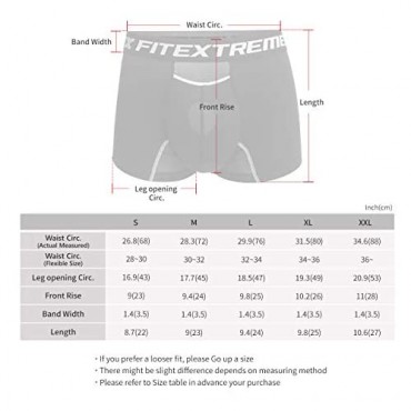 FITEXTREME 3 to 5 Pack Mens Separate Pouch Breathable Performance Boxer Briefs