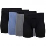 Gildan Men's Modal Regular Leg Boxer Briefs  4 Pack