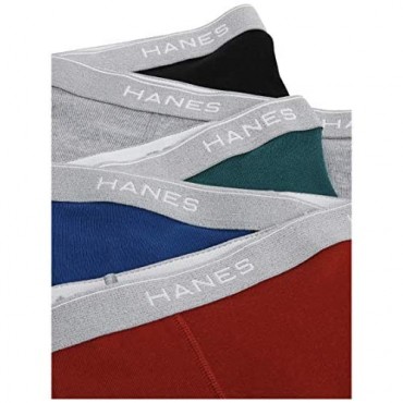Hanes Men's Tagless Boxer Briefs with Comfort Flex Waistband 5-Pack Assorted M