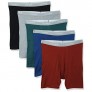 Hanes Men's Tagless Boxer Briefs with Comfort Flex Waistband 5-Pack Assorted_M