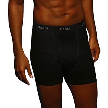 Hanes Ultimate Men's 5-Pack Boxer Brief Black/Grey Assorted X-Large