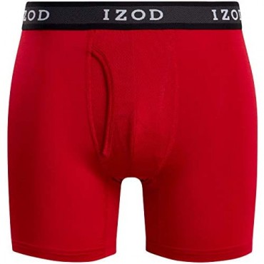 IZOD Men's Performance Underwear - Athletic Boxer Briefs (10 Pack)